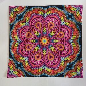 Mandala Bohemian Pillow Case Sofa Throw Pillow Cover Kaleidoscope Psychedelic